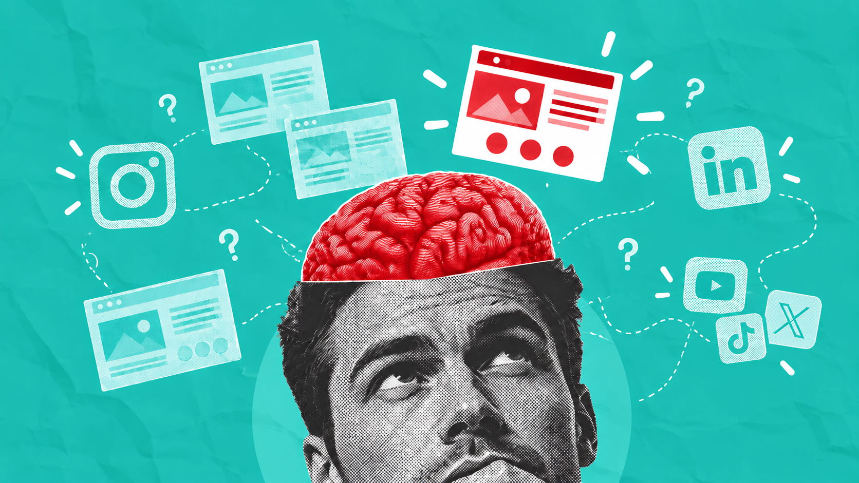 A decision-maker thinking among digital channels: everyone looks professional; what matters is being remembered and earning trust